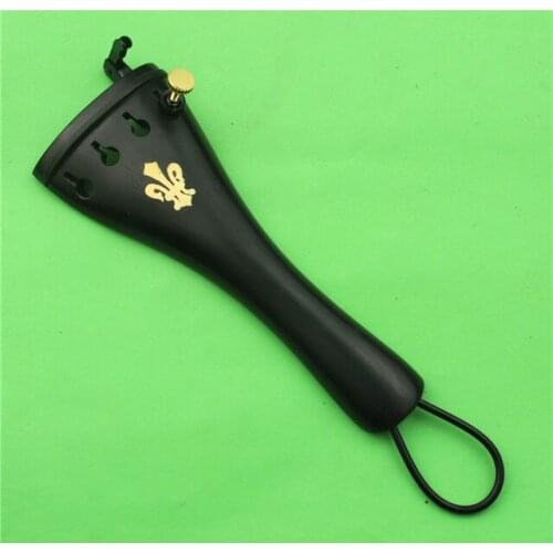 Ebony inlaid gold flower Advanced violin string board violin accessories installed fine tail rope Ebony inlaid gold flower