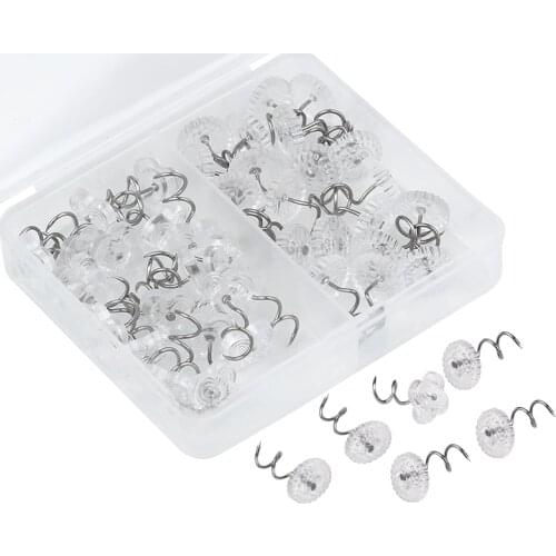 KAOBUY 40PCS Safety Bulb Pins, Calabash Crochet Stitch Markers, Metal Safety Pins for Knitting and DIY Project With Storage Box