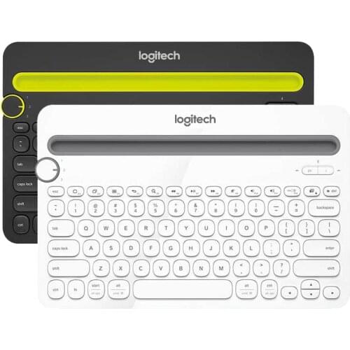 Logitech K480 Keyboard Mobile Mac Tablet Multi-Device thin Mini mute Keyboard with Phone Holder Slot for PC Laptop