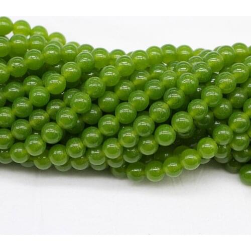 4 6 8 10 12 mm Green Quartz Crystal Round Spacer Beads Natural Stone Transparent Loose Bead For DIY Jewelry Making Accessories