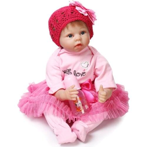 Baby reborn toy dolls gift 22inch 55cm soft silicone dolls reborn bebe alive princess dolls brinquedo menina oyuncak bebek