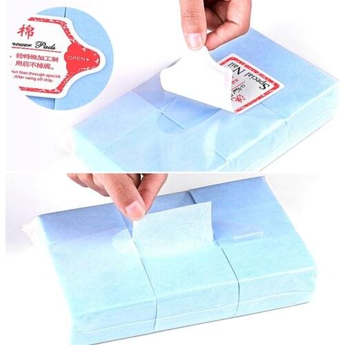 HOT Selling 10/600 PCS Nail Polish Remover Nail Wipes Bath Manicure Gel Lint-Free Wipes Cotton Napkins For Nails Nail Art Tool