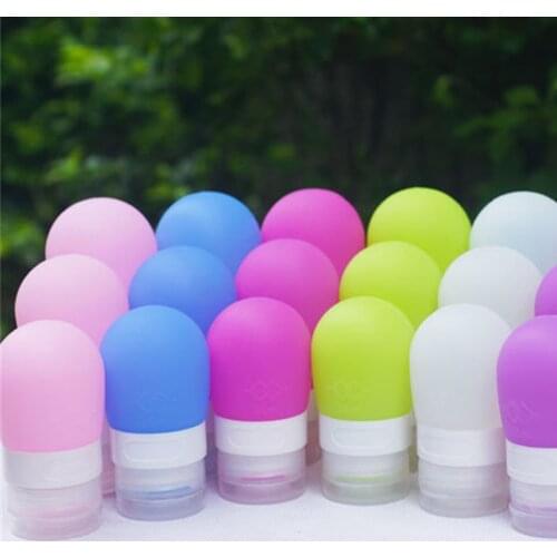 Portable Silicon Travel Bottles Set squeeze bottle Multi-purpose containers cartoon modeling bottles Silicone Make up Bottles