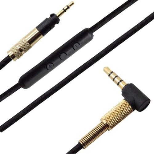 OFC Nylon Braided Upgrade Replacement Cable Extension Cord For Sennheiser Momentum 3.0 3 2.0 2 1.0 1 HD1 Over On Ear Headphones