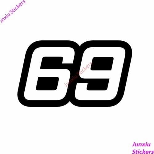 Personalized Number 69 PVC 15cm X 9cm Car Stickers JDM Decal Motorcycle Waterproof Accessories