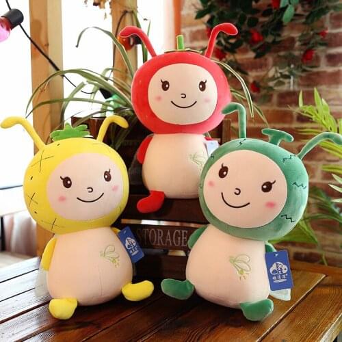 Fruit Firefly Plush Toys Kawaii Soft Stuffed Dolls Cartoon Pillows Lovely Gift for Kids Baby Children Good Quality 2021 New