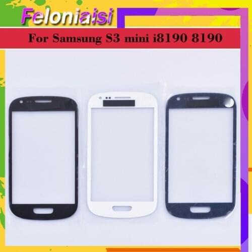 S3Mini TouchScreen For Samsung Galaxy S3 mini i8190 8190 Touch Screen Front Panel Glass Lens Outer NO LCD Display