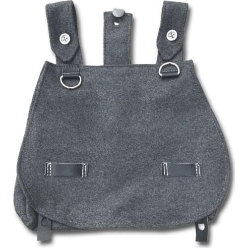 WWII WW2 GERMAN ARMY M31 BREAD POUCH BAG WOOLEN GREY OUTDOOR