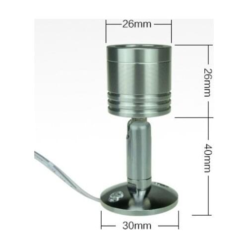 1W LED Spotlight Mini led spot light ceiling Down lighting Adjustable angle Warm White cool white Cabinet Lamp bulb DC12V