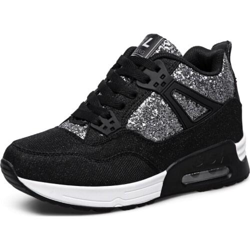 Sneakers Women Tennis Shoes Height Increasing Tenis De Plataforma Para Mujer Female Fitness Wedge Shoes Walking Jogging Trainers