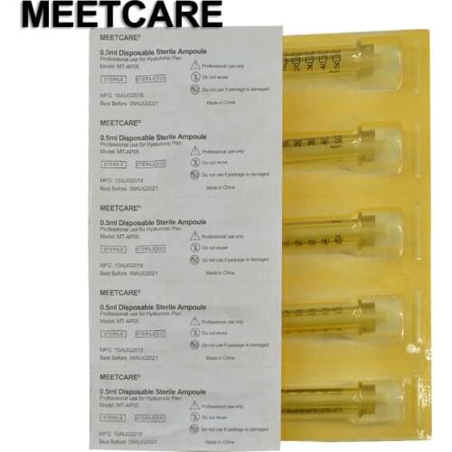 0.5ml Ampoule Head Syringe Tube Disposable Hold Hyaluronic Acid Lip Filler for Hyaluron Pen Face Beauty Anti Wrinkle Lip Lifting