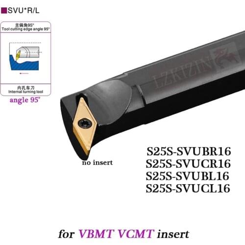 1PC S25S-SVUBR16 S25S-SVUCR16 S25S-SVUBL16 Internal Turning Tool Holder SVUBR SVUCR CNC Lathe Boring Bar for VBMT VCMT Insert