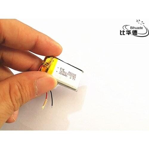 10pcs 3.7V 350mAh 502035 Lithium Polymer LiPo Rechargeable Battery ion cells For Mp3 Mp4 Mp5 DIY PAD E-book bluetooth headset