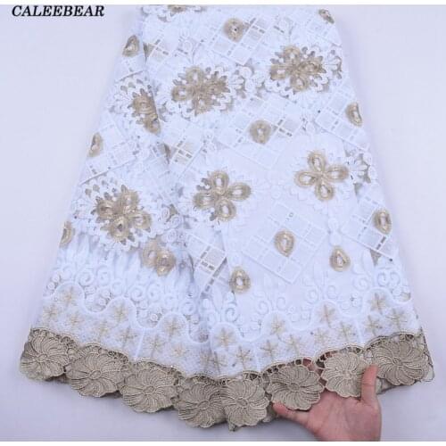 2020 White African French Tulle Lace Fabric High Quality Embroidery Wedding Milk Silk Lace African Lace Fabric With Stone S2064