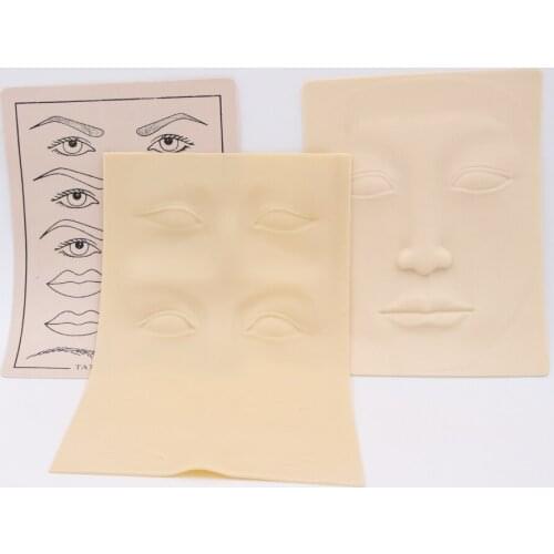 3pcs/lot high quality beginner Permanent Makeup Lips Eyebrow Face Practice Skin and eyebrow tattoo practice skin free shipping
