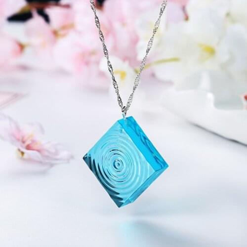 4Pcs DIY Water Ripple Clear Silicone Molds Epoxy Resin Sea Wave Necklace Pendant Casting Molds Kit Jewelry Making Tools