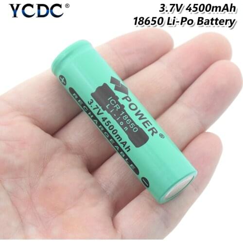5/8/11/14pcs 3.7V ICR 18650 4500mAh Battery Rechargeable Lithium Li Ion 18650 Battery For Flashlight Rorch Power Bank Headlamp