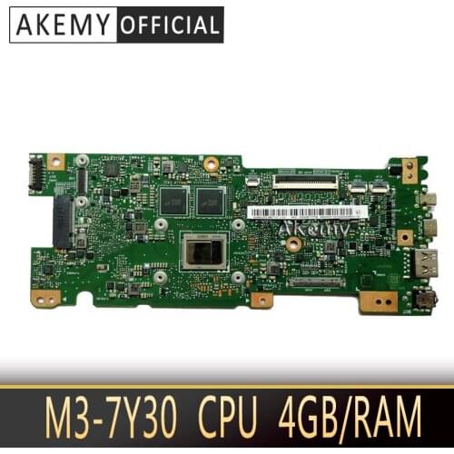Akemy UX330CAK 4GB/RAM M3-7Y30 CPU For ASUS ZenBook UX330CA UX330C UX330 laptop motherboard tested 100% work original mainboard