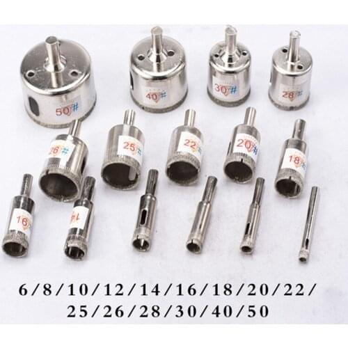 Diamond Coated Drill Bit Set Professional DIY Strong And Practical High Quality FOR Ceramic Porcelain Glass Marble 15PCS