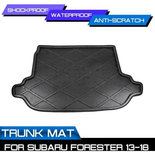 Car Floor Mat Carpet For Subaru Forester 2013 2014 2015 2016 2017 2018 Rear Trunk Anti-mud Cover