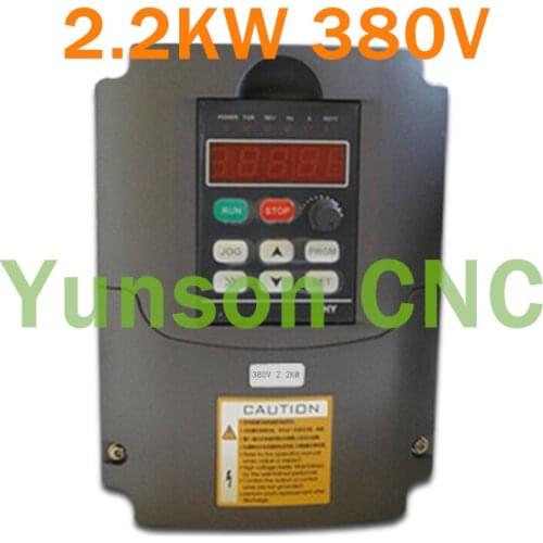 2.2KW 2200W 3hp 400Hz Variable Frequency Drive VFD inverter 380V 3phase input 380V 3phase output for motor speed control