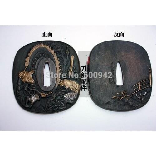 Forged Fitting case Tsuba Accessory For SWORD KATANA Broadsword Saber kampilan