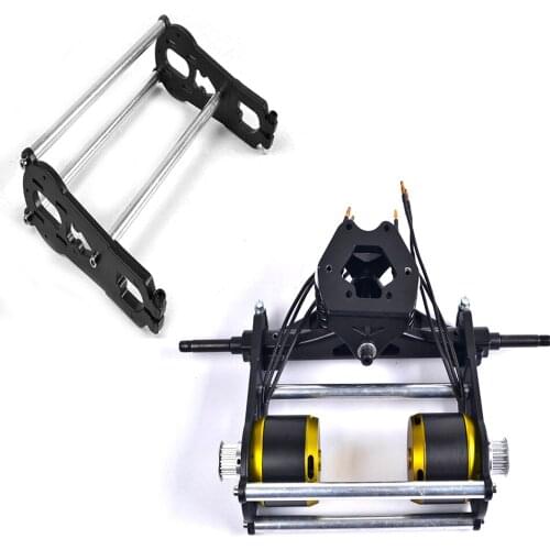 Black Motor Holder /Belt Longboard Skateboard Bracket For Mountain Skateboard Truck Off Road Board HTD5M-395/435 scooter parts