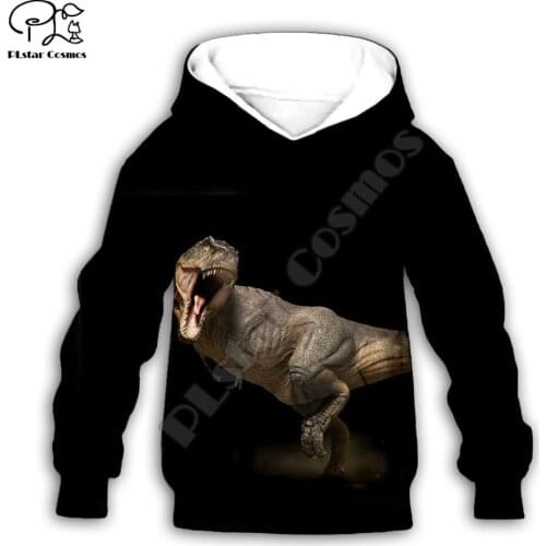 Kids Baby Boy Girl Toddlers anime dinosaur print 3d Hoodies Cartoon Tracksuit Children wear Set Cute Sweatshirts-18