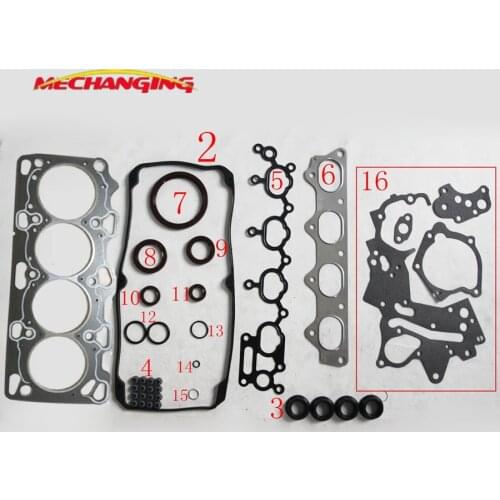 FOR MITSUBISHI ECLIPSE and GALANT 16v 2.4L 4G64 Cylinder head gasket kit Full Set Engine Gasket MD978906 50218400