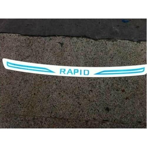 For Skoda Rapid 2013 2014 2015 2016 2017 2018 2019 Auto parts stainless steel Rear bumper Protector Sill Car styling