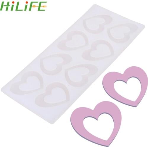 HILIFE Kitchen Dessert Baking Fondant Chocolate Gumpaste Mold 8 Love Shape Silicone Mold Gadgets Aroma Gypsum Mold Baking Mold