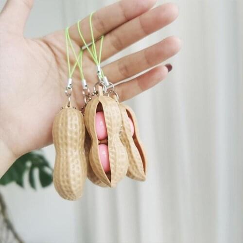 Infinite Peanut Edamame Toys Peas Beans Keychain Pops It Fidget Squishy Decompression Squeeze Antistress Stress Popper Toy