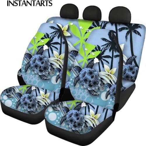 INSTANTARTS Hawaiian Style Prints Car Interior Decor Vehicle Seat Cushion Slip-Resistant Car Seat Cushions Easy to Install 2021