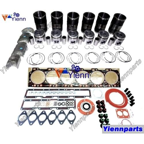 For Cummins 6CTA8.3 Overhaul Rebuild Kit Piston and Piston Ring Cylinder Liner Full Head Gasket Set Kit Main Rod Bearing Set