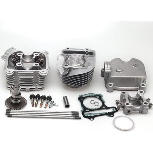 Scooter 58MM/61mm/63MM/ 4-Valve / 4V Big Bore High Performance Head Kit & Cylinder Block for GY6 GP110 125cc 150cc Upgrade to 18