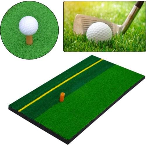 Golf Exercise Mat Training Hitting Grass Pad with Ball Backyard Indoor Practice Aids Rubber Tee Holder Fitness Supplies Jy12 21