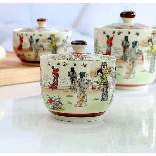 Little retro water ceramic stewing pot with cover stew braised cubilose ginseng tonic Cordyceps sharks fin glaze