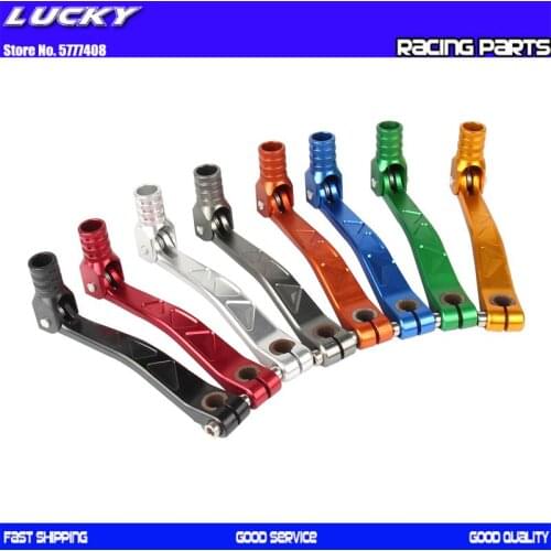 Motorcycle CNC Aluminum Folding Small Off-Road Gear Shift Lever For CHINESE 50-160 cc Engine Dirt Pit Bike MX Motocross