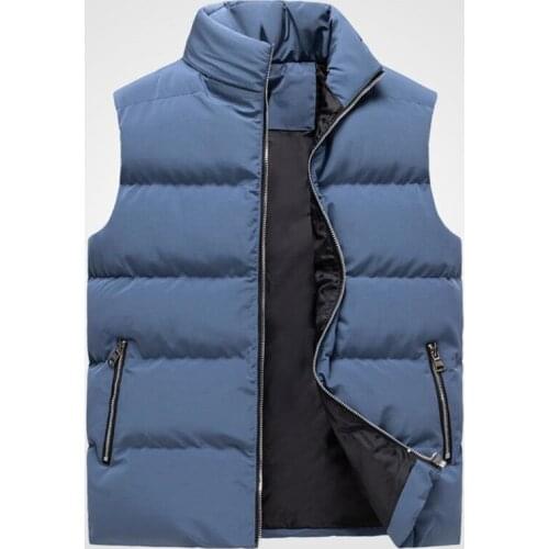 Men Vest tideway Men Autumn Jackets Thick Vests Man Sleeveless Coats Male Warm Cotton-Padded Waistcoat Men Gilet Veste