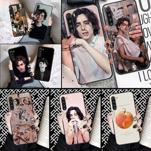 Timothee Chalamet Phone case For Xiaomi Redmi Note 7 7A 8 8T 9 9A 9S 10 K30 Pro Ultra black soft funda 3D back art shell