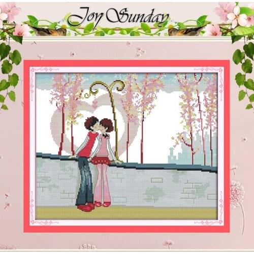 Fall in Love Patterns Counted Cross Stitch 11CT 14CT Cross Stitch Set Wholesale cartoon Cross-stitch Kit Embroidery Needlework