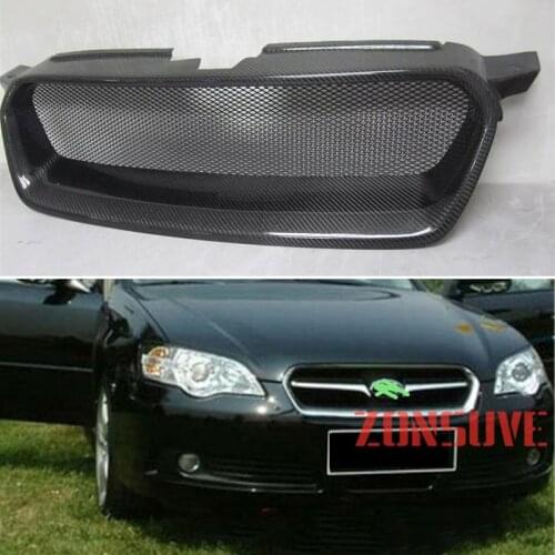 Body Kit Front Bumper Cover Refitting Grill Accessories Carbon Fibre Racing Grille Use For Subaru Legacy 2008--2009