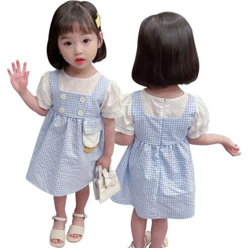 Baby Girls Dresses Summer Dresses Kids Sleeveless Cute Umbrella Print O-neck A-line Dress Summer Princess Dresses for Girls
