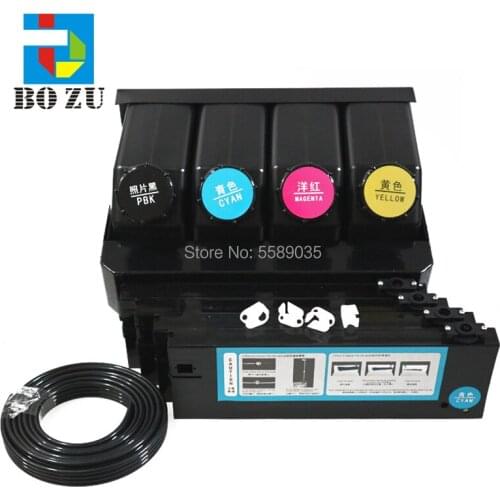 Flat machinery printer UV ink tank system 4 ink tank +4 ink cartridge bulk ink ciss tank