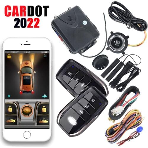 Cardot Smart Pke Keyless Entry Remote Starter engine Start Stop Car Alarm remote alarm