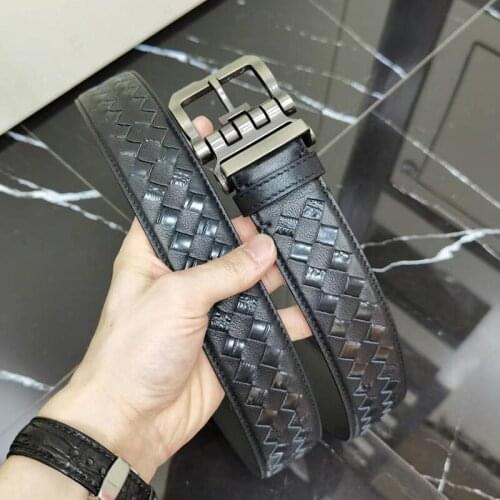 Braided Belts For Mens Woven Belt Luxury High Quality Cow Skin Genuine Leather Straps Hand Knitted Fashion Casual Designer