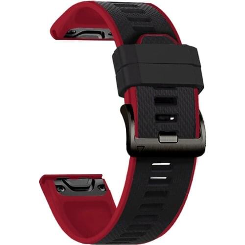 Sport Silicone smart watch strap for Garmin Fenix 6X 6 Pro 5X 5 Plus 3 HR 935 Enduro MK1 22 26mm EasyFit Quick Release wristband