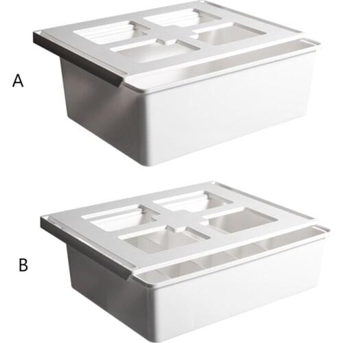 Self Adhesive Under Desk Table Drawer Storage Box Home Bedroom Hidden Organizer Holder for Underwear Socks Stationery Pencil