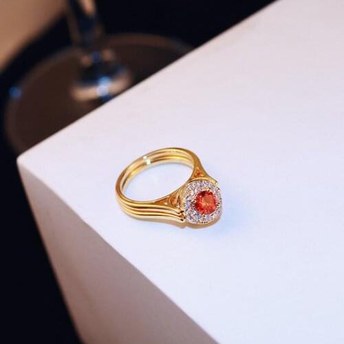 Stylish Rose Gold Can Rotate Ring With Flexible Rotating Double-Sided Micro-set Zircon Ring For Women Queens Double Sided Ring