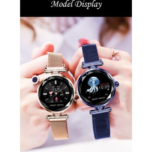 Smartwatch female heart rate blood pressure fitness meter female physiological cycle waterproof smartwatch